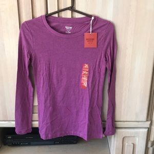 Purple long sleeve tee